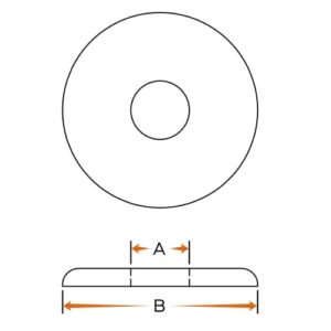 Ροδέλα Πλαστική Για Βίδα Με Χάλυβα