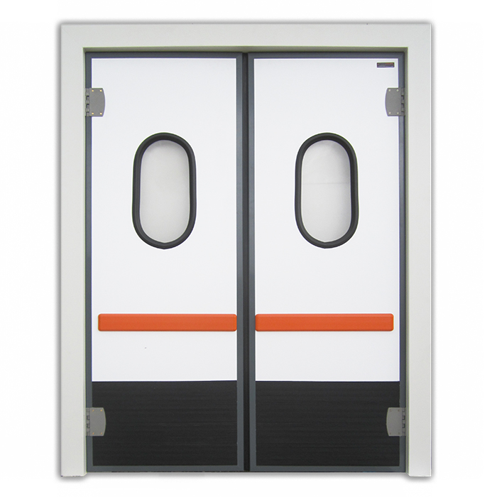 Flip - Flap πόρτα δίφυλλη με κάσα PVC