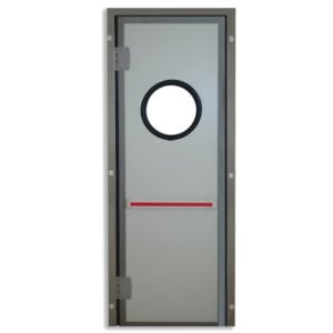 Μονόφυλλη πόρτα Flip Flap με κάσα INOX - Theoprofil.com