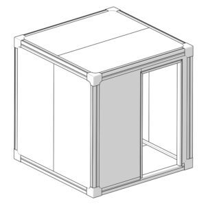 Έτοιμος Ψυκτικός Θάλαμος Συντήρησης Κατάψυξης Ύψους 2.25m Με Πάτωμα