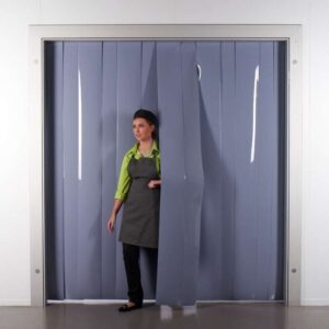 Λωρίδα PVC Κουρτίνας Αδιάφανη Γκρι +50°C/-15°C | 200x2mm